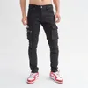 Jeans para hombre Bolsos de diseñador rasgados Más monos de moda Petos Pantalones cargo de mezclilla Pantalones de motocicleta elásticos delgados informales de oficina 5795008