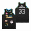 Camisas de basquete Man Semi Pro Movie Flint Tropics 33 Jackie Moon 7 Coffee Black 11 ED Monix 69 Downtown Green White Black Blue Pocket Shorts