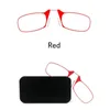 Sunglasses Legless Clamp Nose Reading Glasses For Both Men And Women Portable Case Can Be Attached To The Mobile Phone +2.00