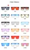 Moda de óculos de sol grandes femininos Designer Big Frame Eyewear UV400 Gradiente Sun Glasses 18 Cores para Ladies241R