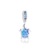 Murano Glass Sea Turtle Dangle Charm for Bracelets Women 925 Sterling Silver Charm Beads for Jewelry Making Valentine Day Q0531