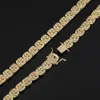 10mm Baguette Tennis Chain Necklace Top Quality Iced Out CZ Prong Setting Stones Hip Hop Fashion Jewelry For Men Wome X0509