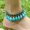 Bohemian style Mancheng jewelry simple fashion bell semi hand woven women's foot chain