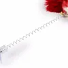 Cat Toys Funny Swing Spring Möss med Suction Cup Furry Cat Colorful Feather Tails Mouse Toy For Cats Small Cute Pet Toys B1031