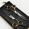 Najwyższa jakość Jaguar XMQ02 Cuthinning Hair Scissors z zestawem detalicznym ze skórzaną case4991148