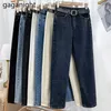 Dames Jeans Koreaanse Denim Wide Leg Pant Lente Herfst Herem Hoge Taille Ins Mode Plus Size Broeken 210601