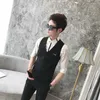 Plus Size Waistcoat Nightclub Work Vest Men Casual Sleeveless Slim Fit Tuxedo Vests Double Breasted Work Uniform Wedding Clothes 210527