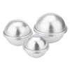 3D Aluminium Alloy Cake Mold Pudding Mousse Baking Moulds Half Sphere Roast Ball Mould Own Crafting Handmade 3 Sizes 1000pcs