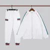 mens tracksuit classic Sports suit zipper Jackets Jogger Spring Autumn Hooded Tracksuits italy fashion designer Two piece set causal Stitched suit