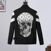 Crystal Skull Designer Kurtka Mężczyzn Bluzy Bluzy Koszule długiego rękawy Bluzy Kobiety moda luksusowe odzież drukowana listew płaszcz swobodny swobodnik m-3xl