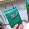 Product in 2021: New Jelly Pvc Mobile Phone Chain, Mini Square Small Bag, Zero Wallet, One Shoulder Slanting Bag
