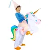 Mascot Costumes Kids Halloween Party Costumes Walking Mascot Animal Dinosaur Unicorn Alien Inflatable Costumes for Children Boy Girl Mascot