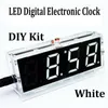 Inne zegary Akcesoria LED Cyfrowy Zegar Elektroniczny Zegar DIY Kit Light Control Transparent Case Red C2X3 Production Suite Learing