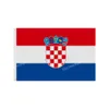 Drapeaux de la Croatie Bannière nationale en polyester volant 90 x 150 cm Drapeau de 3 * 5 pieds partout dans le monde dans le monde extérieur peut être personnalisé
