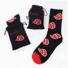 Японские аниме Sasuke Cushion Socks Akatsuki Cloud Pattern Cosplay мужчины женщины весенние длинные хлопковые носки Y1119