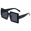 Superizedsquare Retro Sunglasses Женщины винтажные солнцезащитные очки квадратные жемчужные солнце