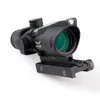 Hunting Scope ACOG 4X32 Real Fiber Optics Tactical Red Dot Sight Chevron Glass Etched Reticle Illuminated Sight4523726