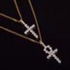 Ankh Cross Smycken Set Guldfärg Koppar Material Mäns Kvinnors Hip Hop Smycken Halsband H1022