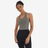 Y Style Back Sexy Yoga Vest Abbigliamento da palestra Intimo donna Canotte Tinta unita Moda Sport all'aria aperta T-Shirt Running Fitness Workout Shirt L-08