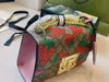 Sac à chaîne à bandoulière unique de haute qualité du designer, paquet de boîte-cadeau Decor fraise pour femme