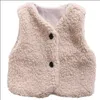 Ins Kızlar Yelek Ceket Kuzu Polar Çocuklar Güz Kış Ceket Erkek Dış Giyim Giyim Tops Giyim Karışık Renk 210529