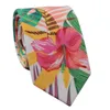 Bow Ties Hawaii Floral krawat dla mężczyzn kobiety bawełny swobodny kwiat druku