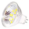 Bombilla led MR16 12led 5050SMD Bombillas de vidrio AC / DC 12V 24V Iluminación de piso súper brillante regulable