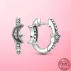 Saplama Yüksek Kalite 925 STERLING Gümüş Köpüklü Daisy Çiçek Üçlü Küpeler Kadınlar İçin S925 Orijinal Moda Jewelry4805116