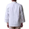 MEN039S JAVETS Hoogwaardige witte keuken Chef Jacket Uniformen Volle mouw Cook Kleding Kleding Food Services Frock Coats Work Wear3598894