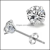 Jewelrysier Diamant Stick Ohrringe Frauen Zirkon Ohrstecker Ohrringe Hochzeit Modeschmuck Geschenk Will und Sandy Drop Lieferung 2021 Bbh6I