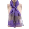 Sciarpa di garza patchwork leggera avvolgente leggera da donna con brezza estiva elegante sciarpa di seta di nuova moda