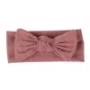 Baby Girls Headbands Big Bow Children Soft Elastic Bowknot Hairbands Kids Hair Accessories Headwear Princess Headdress Solid Color KHA296