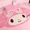 New Cute Cartoon My Melody Carpet Anime 100x160CM Home Soft Fur Rugs Children Girls Bedroom Living Room Floor Mat Doormat Decor 210301