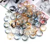 DIY Craft için Kristal Gevşek Halka Boncuklar Dairel Cam Rhinestone Konektörleri Takı Sanatları 6mm 8mm 10mm 14mm