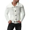 Mode épais chandails Cardigan manteau hommes Slim Fit pulls tricot fermeture éclair chaud hiver affaires Style hommes vêtements 210818