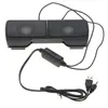 PLEXTONE 1 Paar tragbare Mini-USB-Stereo-Lautsprecher mit Clip-Anschluss, Line-Controller, Soundbar, Laptop, MP3-Telefon, Musik-Player, PC mit Clip