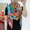 Czysty jedwab Kaszmirowy Scarf Szaliki Dla Damskich Szal Słońce Drukowane Pashimina Luksusowa marka Projekt Handrolled Hem