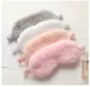 Rabbit Hair Sleep Masks Rest Shading Eye Mask Padded Shade Cover Eyepatch Travel Relax Aid Blindfolds Eyemask