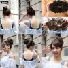 وصلات شعر على شكل كعكة فوضوي شعر اصطناعي مجعد Chignon هيربيسي 3 قطعة / الوحدة Scrunchy Scrunchy Updo هيربيسي للنساء LS14