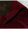 Mélanges de laine pour hommes Château européen médiéval Vampire Devil Red Coat Trench Cosplay Costume Moyen Âge Cour victorienne Nobles Vêtements Viol22