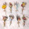 Mini Real Natural Dried Flower Bouquet Rose Pampas Grass plants Home Decoration Christmas Year Gifts DIY Crafts1500640