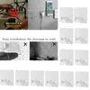Crochets Rails 12 pièces crochet de rangement mural prise de courant support de prise adhésif pour cuisine salle de bain accessoires # F