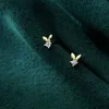 Or couleur victoire forme boucles d'oreilles pour femmes 925 argent oreille goujons bijoux cadeaux fille mode 210707