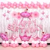 new 13pcs Black red multicolor letters Happy Birthday Balloons letter Balloons Birthday balloon set decoration