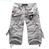 Été Cargo Shorts hommes décontracté entraînement militaire armée hommes multi-poches mi-longueur court Homme vêtements 210714