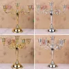 Party Decoration High Quality Candle Holder 5-Arms/3-Arms Stand Wedding Stick Candelabra Centerpiece Decor CRA