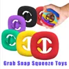 Chwyć Snap Squeeze Zabawki Fidget Snappers Siła ręczna Grip Cipezy Snap Fidget Pierścionek Zabawki Sensoryczne Narzędzie Sensoryczne Autyzm Autyzm Stress Relief G31MCSN