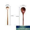 1pc långa skedar trä koreanska stil naturliga trähandtag runda för soppa matlagning blandning omrörare hem kök