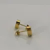 10mm Herz Ohrring Frauen Gold Stud Paar rote Flanell Tasche Edelstahl dick Piercing Körper Schmuck Geschenke Frau Zubehör whol218q