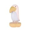 Toucan Bird Bluetooth -högtalarens nattljus Stiglöst Dimning LED -andningsljus med ljud USB -laddningsbar beröringsbord Lamp2057755